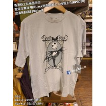 (出清) 香港迪士尼樂園限定 聖誕夜驚魂 積奇Jack造型圖案大人棉質上衣  (BP0030)